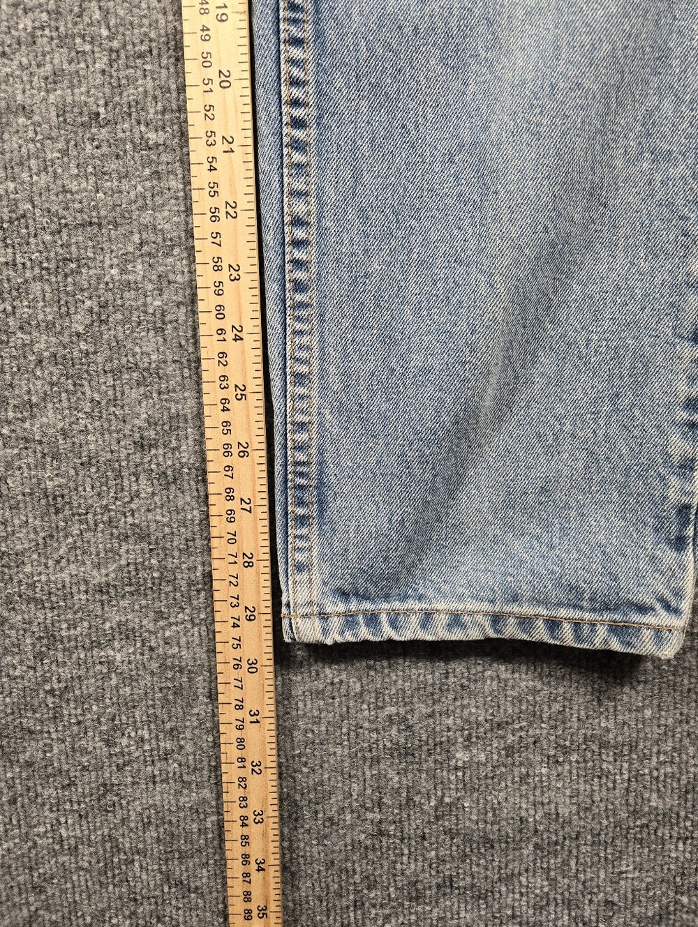 Vintage 90s Levi's 512 Slim Fit Straight Leg Jeans Light Wash‎ Denim Size 13 - Picture 11 of 11